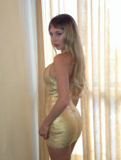 Solid Color U Neck Mini Dress GKYS-2627