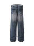Plus Size Casual Washed Loose Jeans GYLN-0919