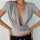 Short Sleeve Ruched T Shirts GPKJ-MR48422