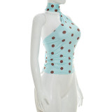 Sleeveless Polka Dot Tops GSBW-J26TP133
