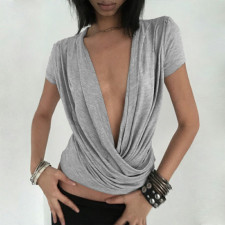 Short Sleeve Ruched T Shirts GPKJ-MR48422