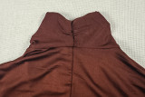 Solid Color Long Sleeve Maxi Dress GJYO-JD305175
