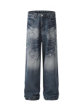 Plus Size Casual Washed Loose Jeans GYLN-0919