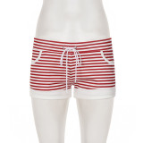 Casual Stripe Tie Up Shorts GPKJ-MR48696