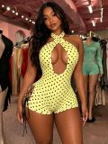 Polka Dot Sleeveless Sport Romper TE-4756