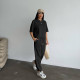Solid Color Short Sleeve Two Piece Pants Set SSNF-211480
