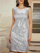 Sleeveless Sequin Slim Mini Dress XHSY-BQ6624