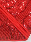 Sleeveless Sequin Slim Mini Dress XHSY-BQ6624