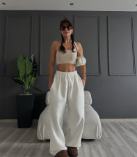 Solid Color Loose Wide Leg Pants SSNF-211516