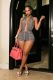 Halterneck Tie Up Backless Print Romper MEM-88698
