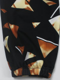 Print Slash Shoulder Irregular Mini Dress XHSY-BQ7004