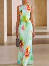Print Sleeveless Slim Maxi Dress XHSY-BQ7045