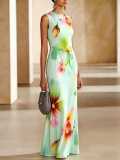 Print Sleeveless Slim Maxi Dress XHSY-BQ7045