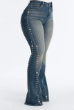 Washed Beaded Flared Jeans YRST-T26-31