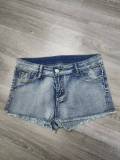 Hot Drill Contrast Color Denim Short GQLF-5800