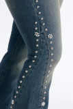 Washed Beaded Flared Jeans YRST-T26-31