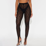See Through Lace Tight Pants GDSF-D26PT105
