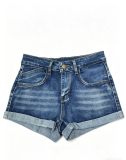 Embroidered Butterfly Heart Denim Shorts GQLF-6969