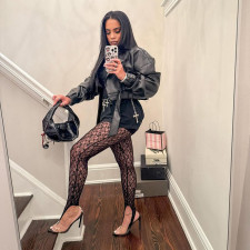 See Through Lace Tight Pants GDSF-D26PT105