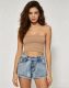 Hot Drill Contrast Color Denim Short GQLF-5800