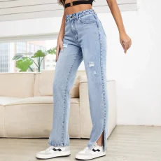 Fashion Holes Washed Slim Jeans GYXN-35780