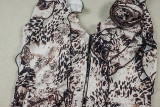 V Neck Print Mini Dress GJYO-JD305019