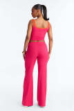 Contrast Color Tank Tops Two PIece Pants Set YD-8859