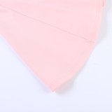 Square Neck Solid Color Ling Mini Dress SUM-YL26117PFO