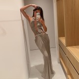 Sexy Hollow Out Backless Maxi Dress SUM-JY25634MHO