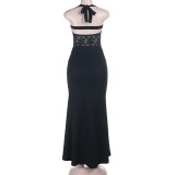 Fashion Lace Sling Maxi Dress SUM-JY26031MHO