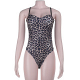 Leopard Print Sling Bodysuit SUM-YL26082MHO