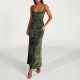 Print Backless Sling Maxi Dress  SUM-JY25576MHO