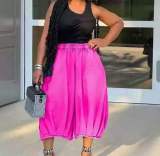Plus Size Fashion Loose Denim Wide Leg Pants NYF-8303