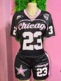 Mesh Jersey T-shirt And Shorts Two-piece Set BMF-844