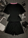 Mesh Jersey T-shirt And Shorts Two-piece Set BMF-844