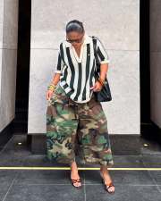 Camouflage Print Loose Denim Pants LSD-2721