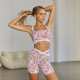Print Sling Top Two Piece Short Set SHD-8104