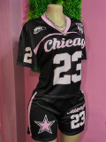 Mesh Jersey T-shirt And Shorts Two-piece Set BMF-844