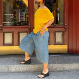 Casual Loose Wide Leg Jeans YMEF-59075