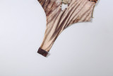 Halterneck Print Backless Maxi Dress XEF-K6S05008A