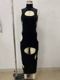 Hollow Out Sleeveless Club Dress LSD-2756