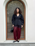 Solid Color Casual Lantern Pants LSD-2728