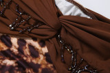 Halterneck Print Backless Maxi Dress XEF-K6S05008A