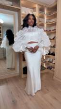 Ruffles See Through Press Pleated Top LSD-2813