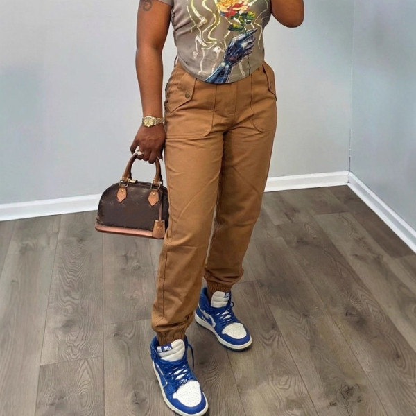 Loose Solid Color Pants LSD-2605