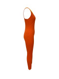 Hollow Out Single Shoulder Sport Jumpsuit LSD-2643