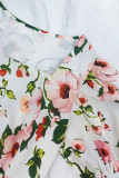 Print  Puff Sleeve Maxi Dress GYLY-11198