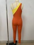 Hollow Out Single Shoulder Sport Jumpsuit LSD-2643