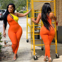 Hollow Out Single Shoulder Sport Jumpsuit LSD-2643