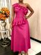 Plus Size Single Shoulder Hot Drill Maxi Dress GKEN-AM041037